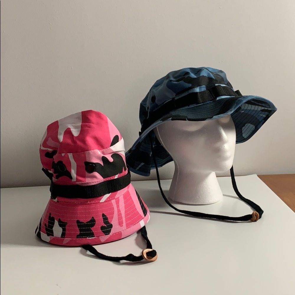 Matching Camo Hats .